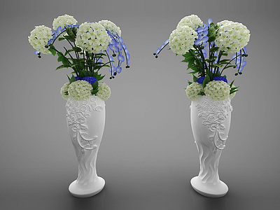 现代风格花瓶模型3d模型