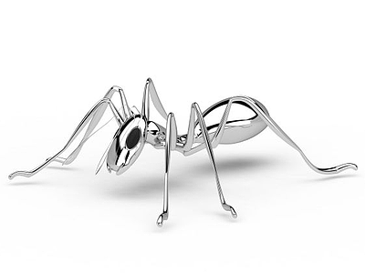 3d不锈钢蚂蚁装饰品模型