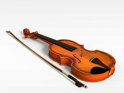 3d小提琴模型