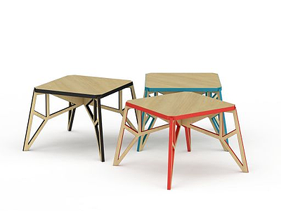 3d木质桌子免费模型