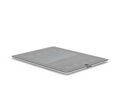 3d苹果电子设备iPad2模型