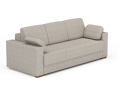 3d现代高级灰色布艺沙发免费模型
