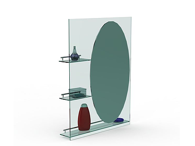 3d卫浴镜免费模型