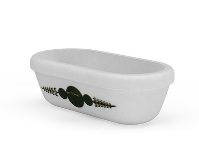 3d简易欧式浴缸模型