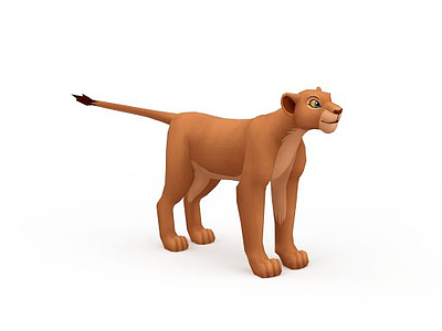 卡通狮子模型3d模型