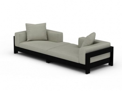 3d灰色现代布艺沙发免费模型