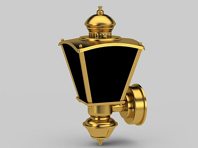 金色壁灯模型3d模型