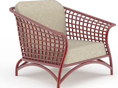 红色椅子模型