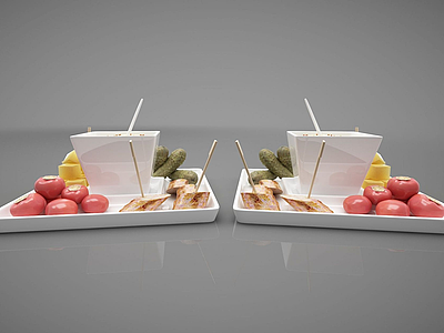 食物模型3d模型