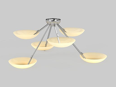3d创意碗状吊灯免费模型