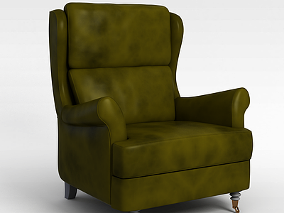 3d<font class='myIsRed'>绿色</font>沙发椅模型