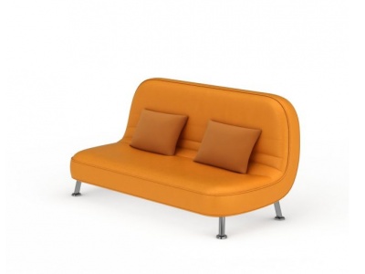 3d橙色沙发免费模型