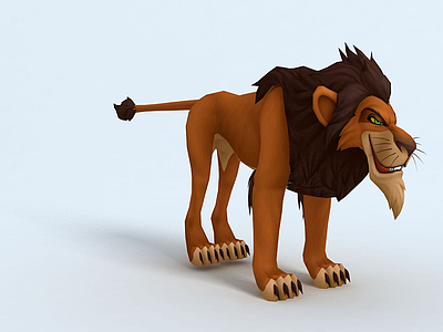 3d狮子王刀疤模型