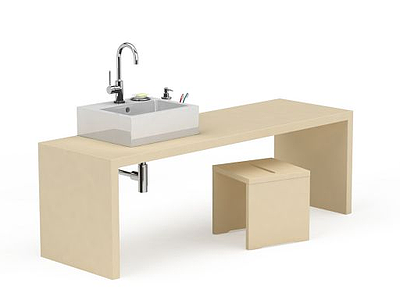 卫浴桌子模型3d模型