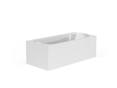 3d瓷面浴缸免费模型