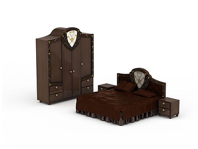 床柜组合模型3d模型
