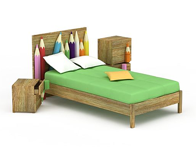 3d创意儿童床模型