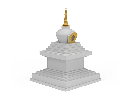 藏式白塔模型