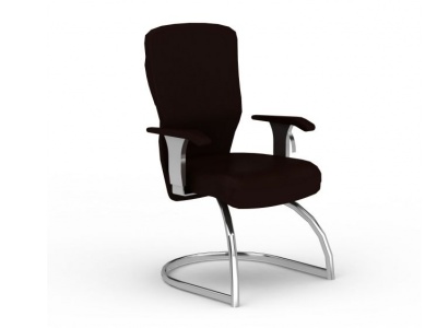 褐色办公椅模型3d模型