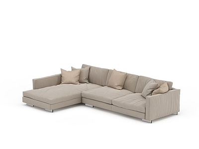 T 型沙发模型3d模型