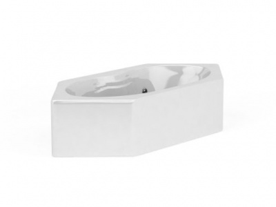 多边形浴缸模型3d模型