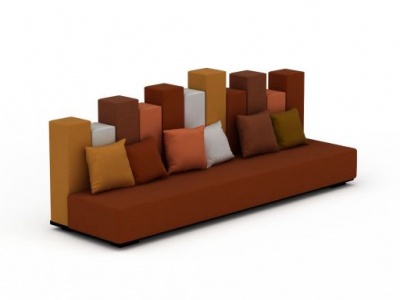 3d休闲长沙发免费模型