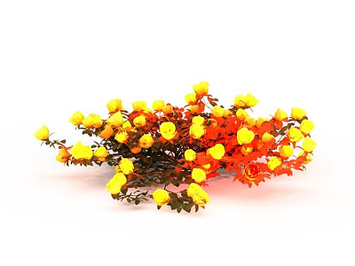 黄色花卉模型3d模型