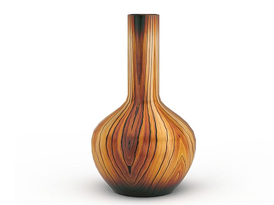 条纹花瓶模型3d模型