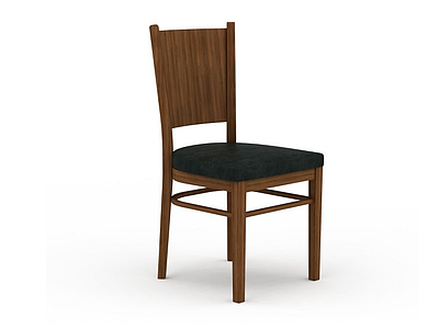3d软垫餐椅模型