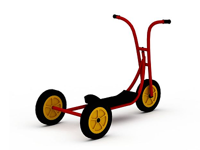 儿童踏滑车模型3d模型