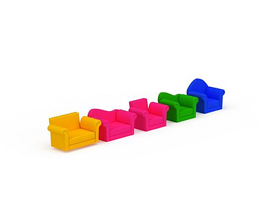 3d儿童沙发免费模型