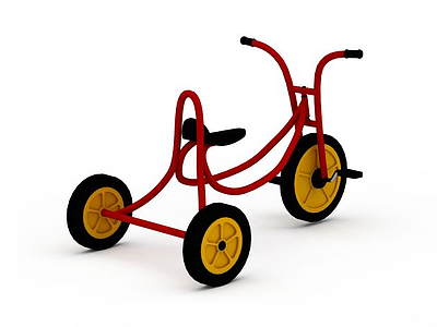 儿童小骑车3d模型