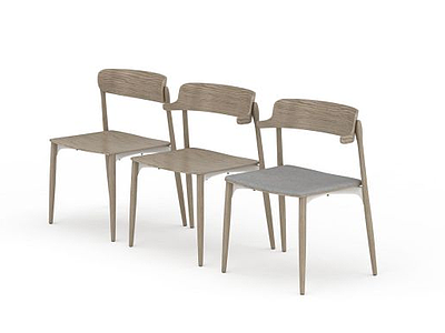 简易会议椅模型3d模型