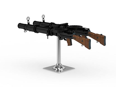 双步枪模型3d模型