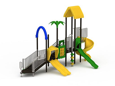 儿童滑梯模型3d模型