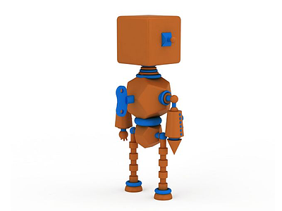 儿童机器人玩具模型3d模型