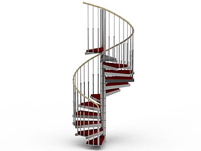 复式楼梯模型3d模型