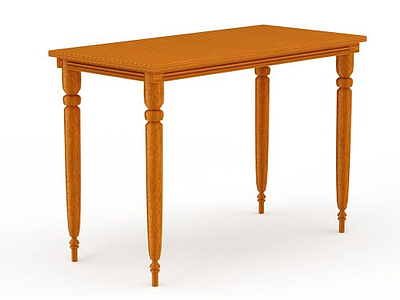木质桌子3d模型