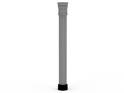 公园柱子模型3d模型