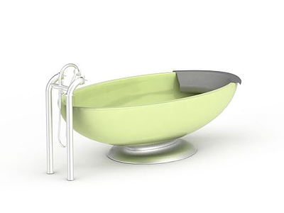 绿色浴缸模型