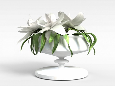 3d花卉装饰模型