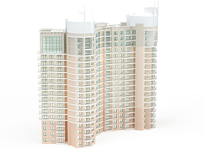 高层建筑模型3d模型
