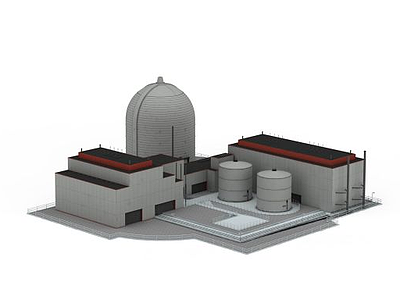 工业厂房模型3d模型
