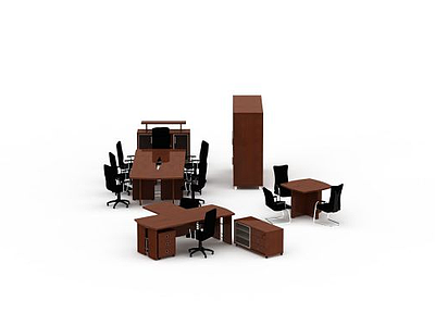 3d<font class='myIsRed'>会议室</font>桌椅免费模型