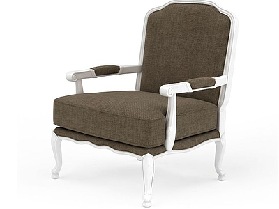 软面扶手餐椅模型3d模型