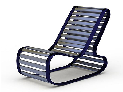 3d条形躺椅模型