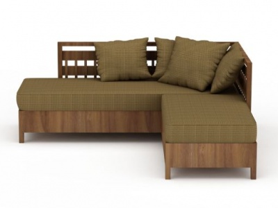 3d木质沙发椅免费模型