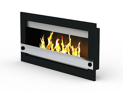 3d明火壁炉免费模型