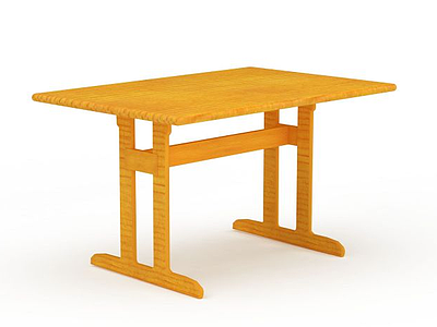 3d简易木桌模型