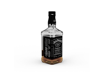 威士忌酒模型3d模型